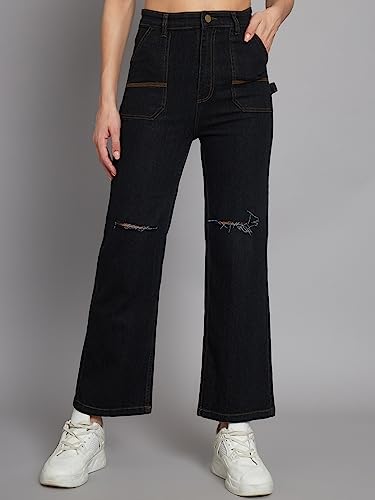 Image of GUTI Womens High Rise Ankle Length Jeans