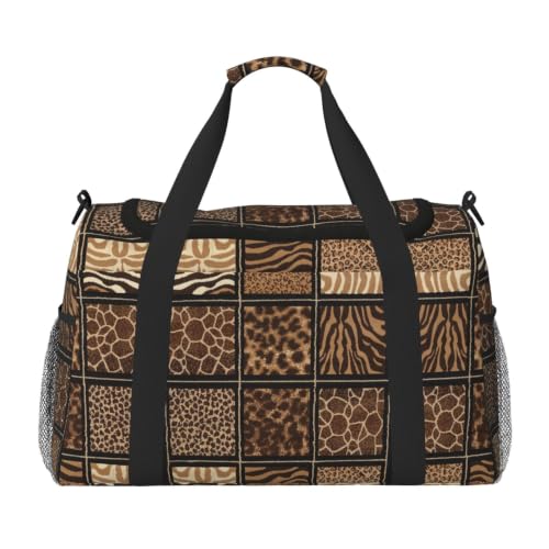 Bolsa de viaje grande Wild Zoo, plegable e impermeable para deportes, playa y noche