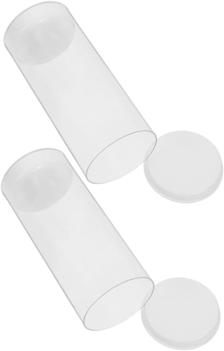 2pcs Sturdy Plastic Badminton Tube for Shuttlecocks Storage Container Easy