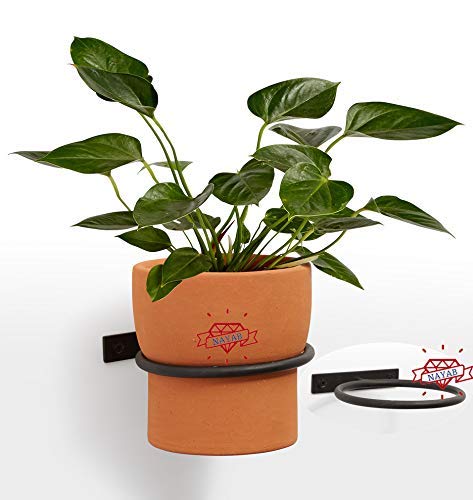 NAYAB Iron Planter Hanger Stand, Black, 7.5 inch, 2 Pieces (B079VX6F4F) Amazon Price History, Amazon Price Tracker