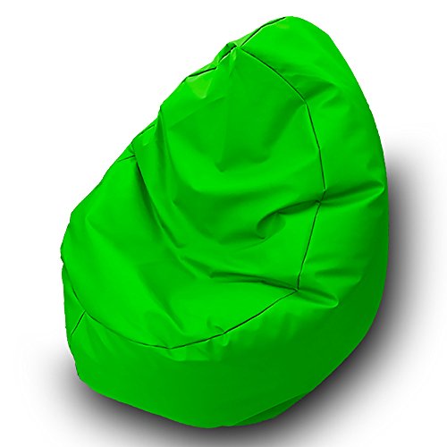 Puff Beanbag Nuez Poliéster Impermeable para Exterior 85x85cm Verde Cover
