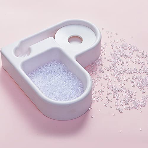 Corlidea Creative Pet Supplies Pet Bowl Corner Double Bowl Automatischer Trinknapf Multifunktionaler Katzennapf Rechtwinkliger Napf Hunde Fahrradanhänger Buggy