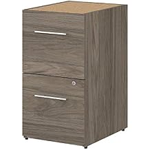 Bush Business Furniture Office 500 2 Drawer File Cabinet-Assembled, 16W, Modern Hickory