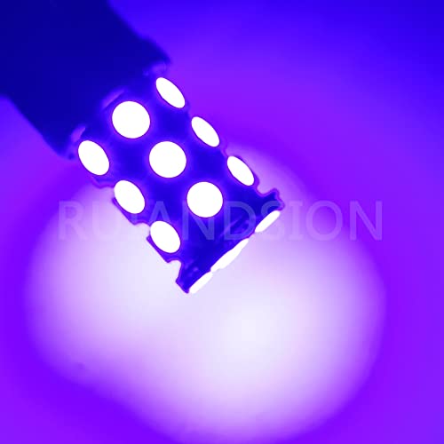 Ruiandsion 2Pcs 12V 3157 Led Bulb Super Bright 5050 27Smd Chipsets 3056 3156 3057 3157 Led Bulbs For Backup Reverse Light Brake Light Lamp,Purple #TOP5