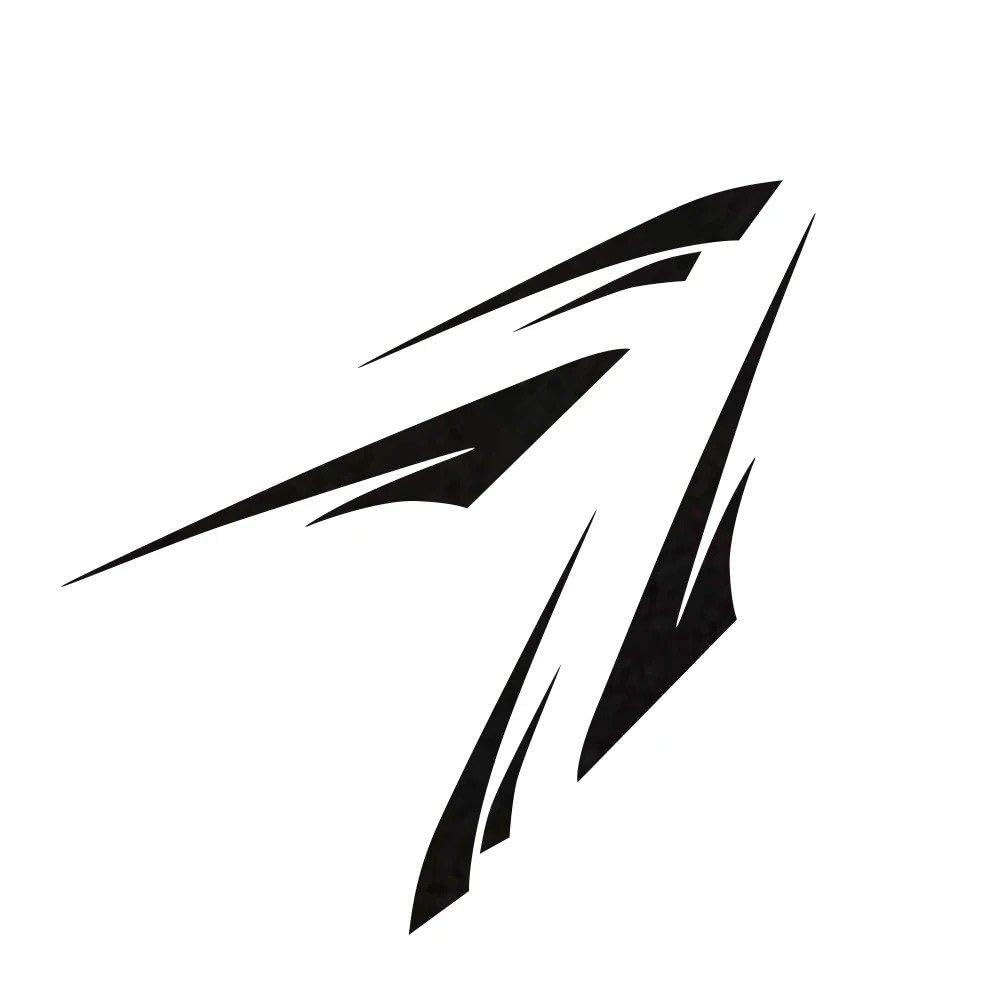 Car Body Vinyl Stickers Auto Decor Decals Accessories(Matt Black)