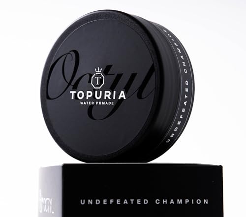 OCTYL | Water Pomade x TOPURIA | Pomada Capilar de Base Acuosa | Brillo Efecto Húmedo | Fijación Media Flexible | 70 g