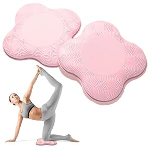 2 Packs Yoga Knee & Elbow Cushions – Extra Thick Foam for Knees, Elbows, Wrists, Hands & Head – Pilates & Kneeling Pads – Support Foam Pads for Women & Men
