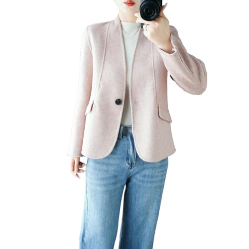 Veste coupe ajustée double face en cachemire chaud et léger