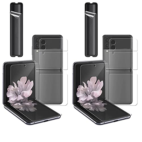 [2 Sets 10PCS] Matte Screen Protector Designed for Samsung Galaxy Z Flip 4 5G 2022 ,Soft TPU Bubble Free Sensitive Touch Screen Protectors for Galaxy Z Flip 4 Support Fingerprint Unlock (Matte)