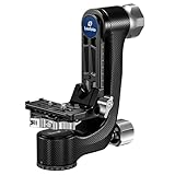 Leofoto PG-3L Carbon Fiber Gimbal Head for Heavy Telephoto Lenses, 360° Panoramic Camera Tripod Head Max Load: 25kg / 55.12lb (Lever-Release Clamp)