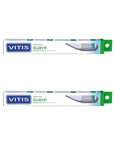 Brosse à dents VITIS doux noir standard pour hygiène dentaire et gencives sensibles