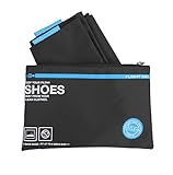 Flight 001 Go Clean Shoes Packing Bags, Black, One Size