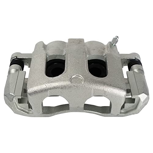 Image of TRQ Front Right Brake Caliper w /Bracket Passenger Side | For 2006-2010 Ford Explorer 2007-2010 Explorer Sport Trac Mercury Mountaineer
