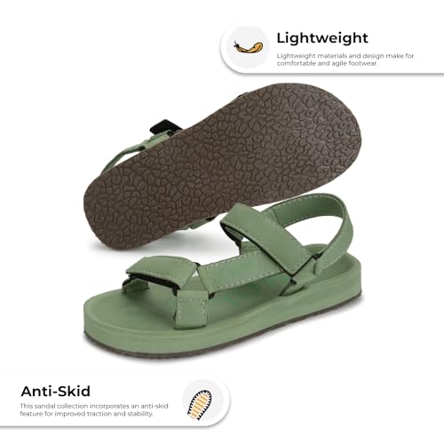 Yoho EVA Sandals for Men | EVA sole | Comfortable cushioned sole with TPR base | Lightweight | Soft skin friendly straps | Adjustable straps | Velcro closure | Vibrant colour options