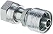 Aeroquip 1BA20FR16 Carbon Steel Global TTC12 (Thru the Cover) Crimp Hose Fitting Female ORS Swivel, Straight, 1" Hose ID, 1-1/4" Tube Size