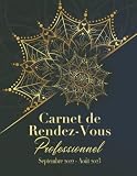 Carnet de Rendez-Vous Professionnel Septembre 2022 - Août 2023: Agenda professionnel pour l'année Scolaire : Septembre 2022 à Août 2023 / 127 pages ... : 15 minutes de 7h00 à 21h00 / fournisseurs