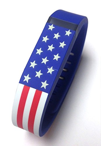 PL Replacement Armband with Clasp for Fitbit Flex - American Flag, Small