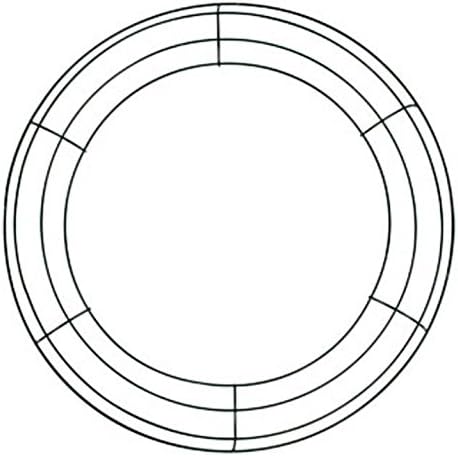 Cariad Bulk Buy: 5-14" Wire Wreath Frames - Sturdy Lightweight DIY Wreath Frames 5 Pack Plus Bonus Foam Wreath Frame