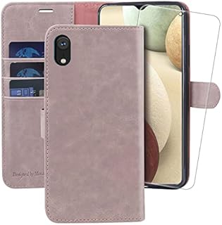 MONASAY iPhone XR Wallet Case,6.1-inch, [Glass Screen Protector Included] Flip Folio Leather Cell Phone Cover with Credit Card Holder for Apple iPhone XR Light blue