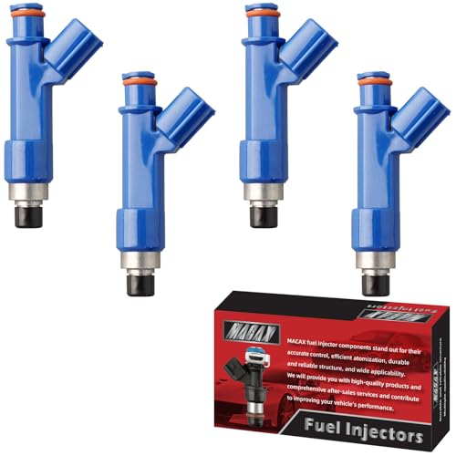 MACAX Set of 4 Fuel Injectors 23209-0D050 FJ847 Replacement Compatible with Toyota Corolla 2006-2008 Matrix 2007-2008 Pontiac Vibe 2005-2008 1.8L L4 - Replaces 88973523 842-12324 297-0017
