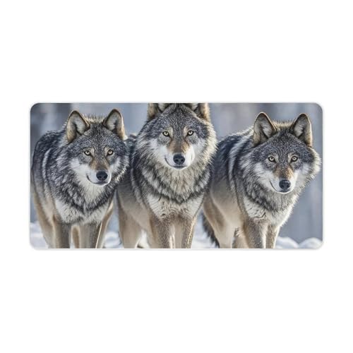 Mouse Pad protector de escritorio grande de goma blanca miniatura 1