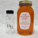Pure Mountain Honey for The Dutch Kettle 44 Oz. Quart with Honey Bear Bottle