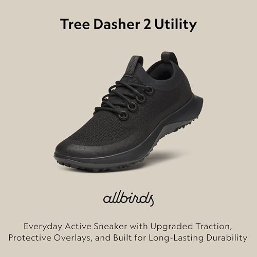 Allbirds Allbirds Women’s Tree Dasher 2 Utility, Trail-Ready Active Sneaker - Natural Black (Natural Black Sole) - 8.5 Medium