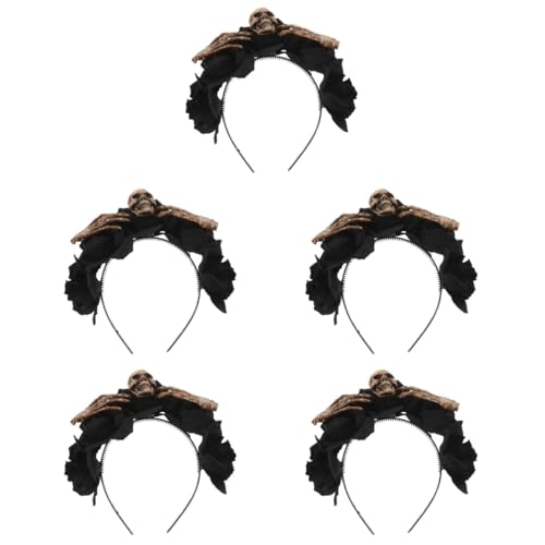 Bandeau Halloween squelette Healvian pour éviter les coiffures ratées en déguisement