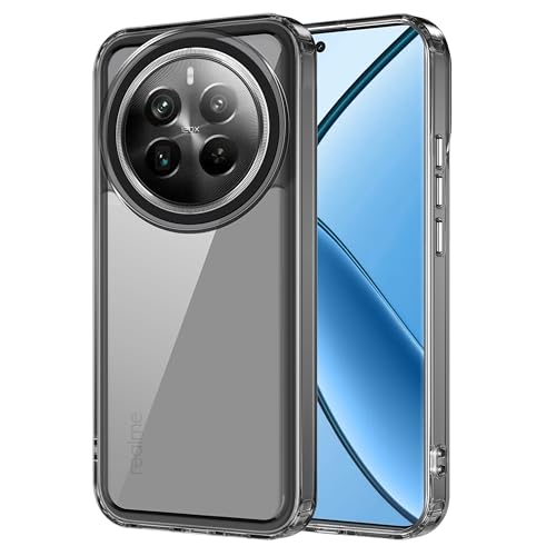 Image of amazon basics Back Case Cover for Realme 12 Pro Plus 5G (Polycarbonate, Thermoplastic Polyurethane Translucent Black)