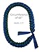 Handmade Grosgrain Ribbon Lei with Multiple School Color Options - Graduation Leis, 48