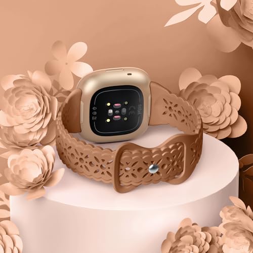 Pack de 4 correas de silicona Dirrelo para Fitbit Sense y Versa miniatura 2