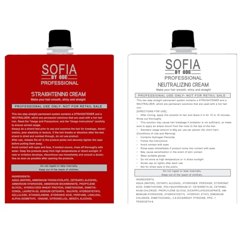 SOFIA BY ODE Hair Rebonding Professional Hair Straightener (H1) + Neutralizing Emulsion (#2) SET bundle with a Hair Brush - Thumbnail 2