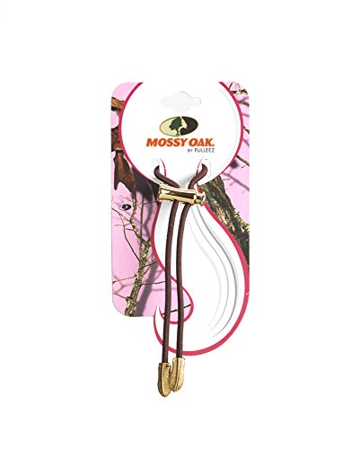 Pulleez for Mossy Oak Sliding Ponytail Holder with Feather Charms (gold)