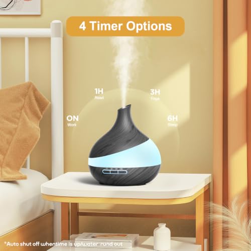 TDZXQQ Essential Oil Diffuser for Women: 500ml with 14 Color LED | Aromatherapy Diffuser with 2 Mist Levels - Ideal for Bedroom, Office & Travel - Auto Shut-Off for Safe Sleep - image 7