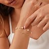 NECOCY Pearl Bracelets for Women Dainty 14K Gold Plated Pearl Beaded Bracelet Stack Trendy Thin Link Chain Charm Bracelets Set Stackable Tiny Wedding Bridesmaid Mother Gifts Jewelry for Women #3