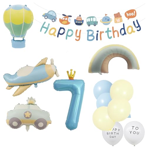 誕生日 車 風船 誕生日 バルーン 飾り 7歳