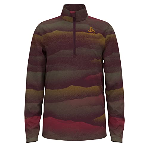 Preisvergleich Produktbild Odlo Kinder ROY GRAPHIC Midlayer mit 1 / 2-Reißverschluss, Winetasting, 116