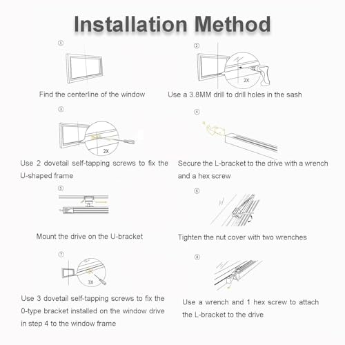 Attuatore elettrico per aprifinestra automatico con telecomando per battente e lucernari gamma di sollevamento da 300 mm a 700 mm Smart Home Window Automation