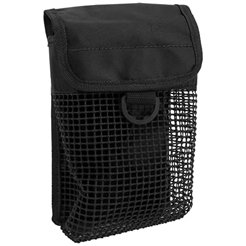 Diving Mesh Gear Bag, Portable Scuba Diving Bag Underwater Diving Mesh Bag with Hang Buckle, Diving Mesh Pouch(Black) Cover