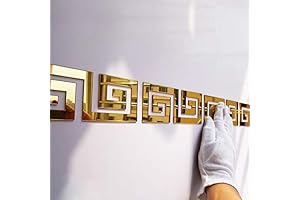 Geometric Versace Key Mirror Wall Stickers – Versatile, Stylish Decorative Solution