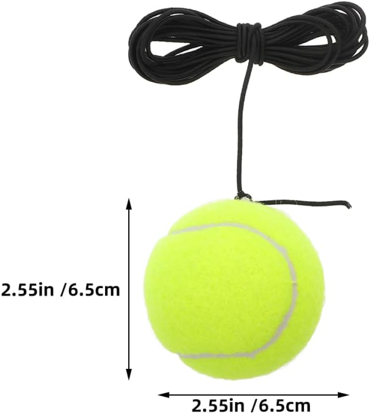 WOONEKY 3pcs Tennis Trainer Rebound Balls String for Beginners Sports Training Tool for Individual Practice and Multi-Player Sessions Portable and Versatile Tennis Training Equipment