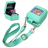 RAWECUD Silicone Case for Bitzee Digital Pet Interactive Virtual Toy, Protective Holder Skin for Bitzee Interactive Toy Digital Pet and Case Accessories (Green)