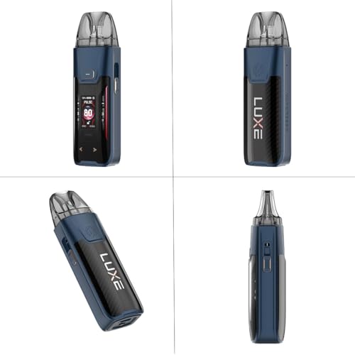‌Vaporesso Luxe XR Max 2 Kit 80W – E-Zigarette Knopfzug (Button Draw), integrierter 3200-mAh-Akku, 5-ml-Pod-Kartusche, GTX-Heizwendel, MTL/DTL-Modus, No Nicotine (Sturm Blau)