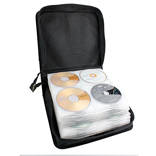 Bluecubi 288 Capacity Portable Cd Dvd Wallet Binder Book Sleeves Disc Storage Bag Carrying Case #TOP1
