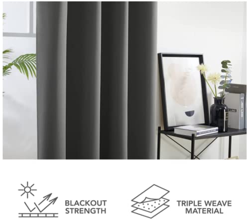 Rideau occultant durable en polyester avec oeillets, isolant thermique 2x75x166cm - 6