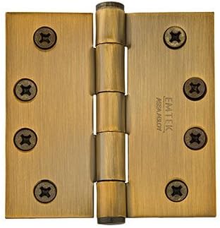 Emtek 96114US7 Emtek 96114 Residential Duty 4" x 4" Plain Bearing Full Mortise Cabinet Door Hinge - Pair