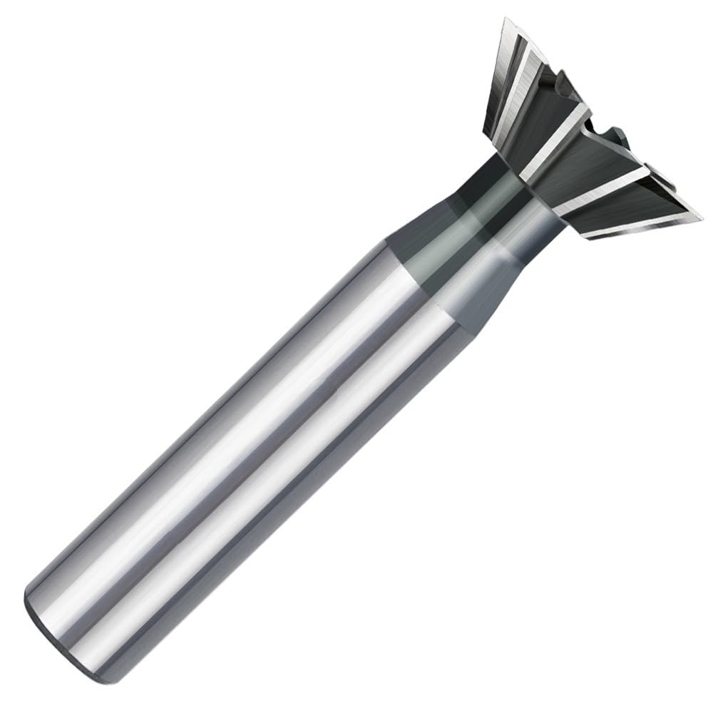 Vástago de fresa, fresa de punta, fresa de punta, Fresas de cola de milano HSS de acero de alta velocidad for hierro fundido, 30 mm (45 y 60 grados), paquete de 2