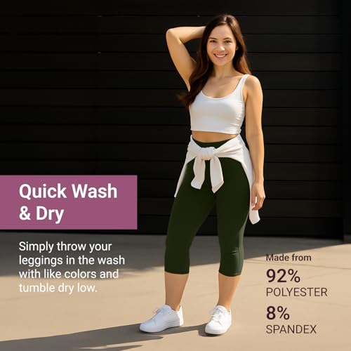 Image of SATINA High Waisted Leggings for Women - Comfortable and Stretchy in Versatile Sizes and Colors