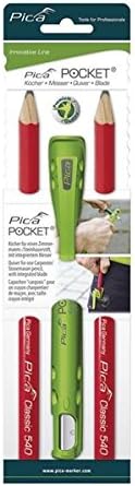 Pica 505/01 Pocket Carpenter 2/PK Pencils 24 cm (3 Pack)