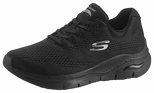 Skechers Femme Arch Fit Big Appeal Shoes, Black Mesh Trim, 37 EU